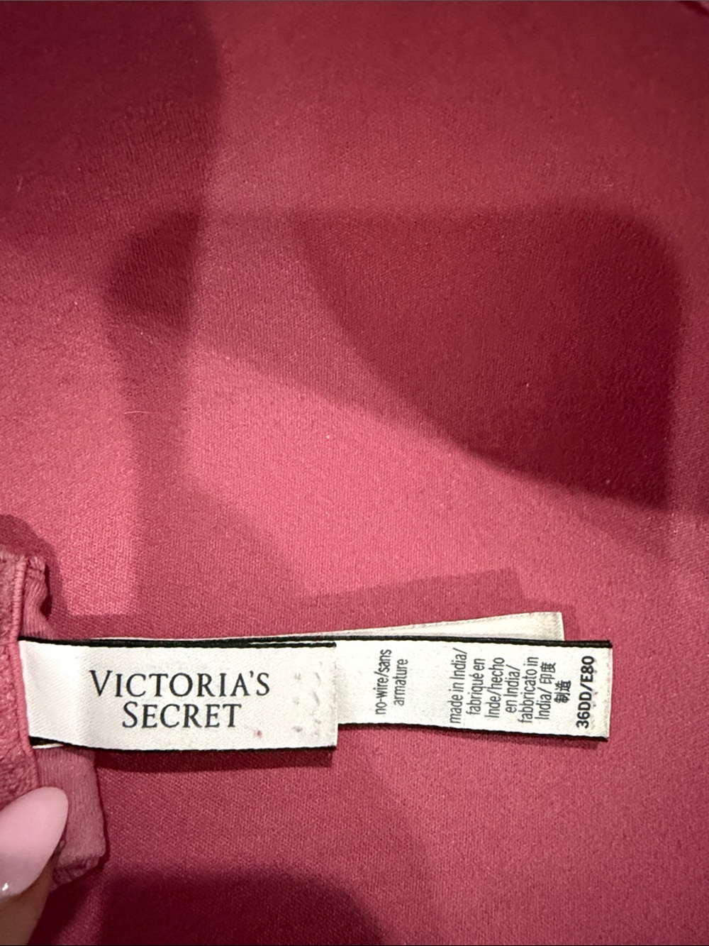 Victoria's Secret Lace Trim Push-Up Bra - Mauve 36DD - Picture 2 of 4
